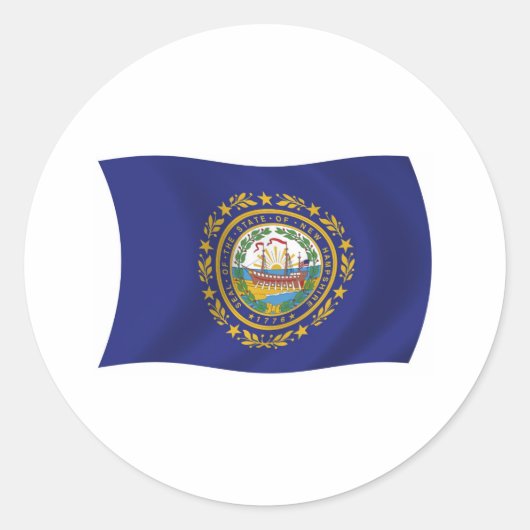 Autocollant du drapeau du New Hampshire (Devant)