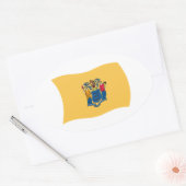 Autocollant du drapeau du New Jersey (Enveloppe)