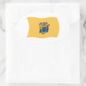 Autocollant du drapeau du New Jersey (Sac)