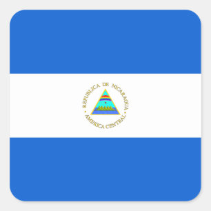 Autocollant du drapeau du Nicaragua
