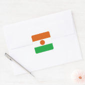 Autocollant du drapeau du Niger (Enveloppe)