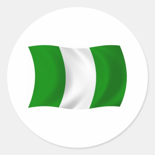 Autocollant du drapeau du Nigéria (Devant)