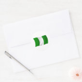 Autocollant du drapeau du Nigéria (Enveloppe)