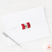 Autocollant du drapeau du Pérou (Enveloppe)