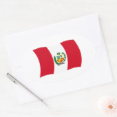 Autocollant du drapeau du Pérou (Enveloppe)