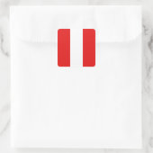 Autocollant du drapeau du Pérou (Sac)