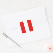 Autocollant du drapeau du Pérou (Enveloppe)