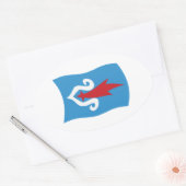 Autocollant du drapeau du peuple Aïnou (Enveloppe)