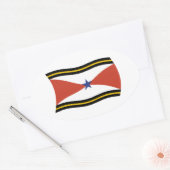 Autocollant du drapeau du peuple Akha (Enveloppe)