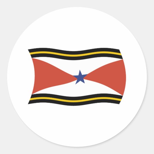 Autocollant du drapeau du peuple Akha (Devant)