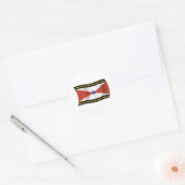 Autocollant du drapeau du peuple Akha (Enveloppe)