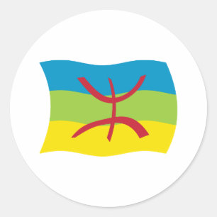Autocollant du drapeau du peuple berbère