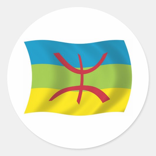 Autocollant du drapeau du peuple berbère (Devant)