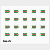 Autocollant du drapeau du peuple Ewe (Feuille)