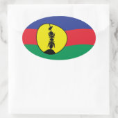 Autocollant du drapeau du peuple kanak (Sac)