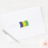 Autocollant du drapeau du peuple Ogoni (Enveloppe)