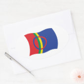 Autocollant du drapeau du peuple Sami (Enveloppe)