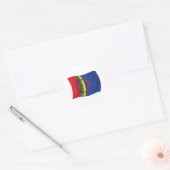 Autocollant du drapeau du peuple Sami (Enveloppe)