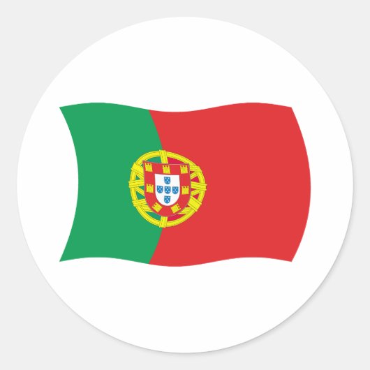 Autocollant du drapeau du Portugal (Devant)