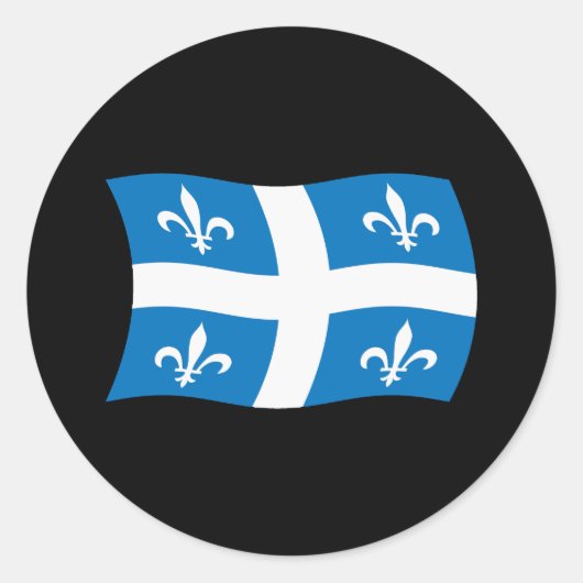 Autocollant du drapeau du Québec (Devant)