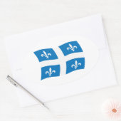 Autocollant du drapeau du Québec (Enveloppe)