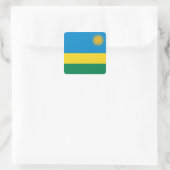 Autocollant du drapeau du Rwanda (Sac)