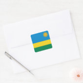 Autocollant du drapeau du Rwanda (Enveloppe)