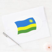 Autocollant du drapeau du Rwanda (Enveloppe)