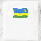 Autocollant du drapeau du Rwanda (Sac)