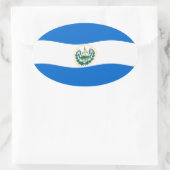 Autocollant du drapeau du Salvador (Sac)