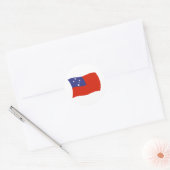 Autocollant du drapeau du Samoa (Enveloppe)