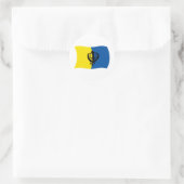 Autocollant du drapeau du sikhisme (Sac)