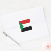 Autocollant du drapeau du Soudan (Enveloppe)