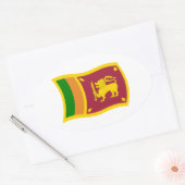Autocollant du drapeau du Sri Lanka (Enveloppe)