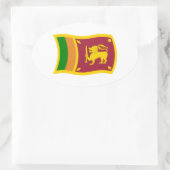 Autocollant du drapeau du Sri Lanka (Sac)