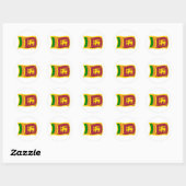 Autocollant du drapeau du Sri Lanka (Feuille)