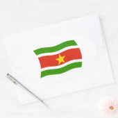 Autocollant du drapeau du Suriname (Enveloppe)