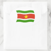 Autocollant du drapeau du Suriname (Sac)