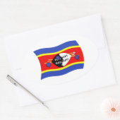 Autocollant du drapeau du Swaziland (Enveloppe)