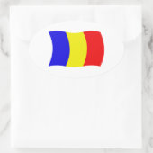 Autocollant du drapeau du Tchad (Sac)