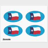 Autocollant du drapeau du Texas (Feuille)