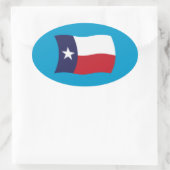 Autocollant du drapeau du Texas (Sac)