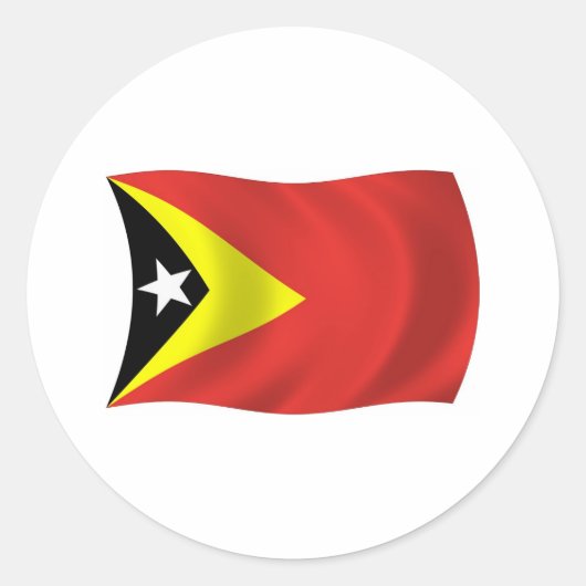 Autocollant du drapeau du Timor oriental (Devant)