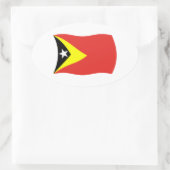 Autocollant du drapeau du Timor oriental (Sac)