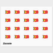 Autocollant du drapeau du Timor oriental (Feuille)