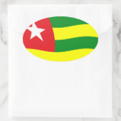 Autocollant du drapeau du Togo (Sac)