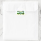 Autocollant du drapeau du Turkménistan (Sac)