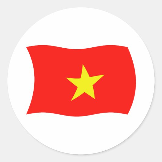 Autocollant du drapeau du Viêt Nam (Devant)