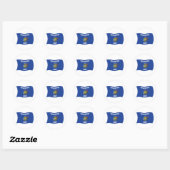 Autocollant du drapeau du Wisconsin (Feuille)
