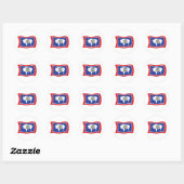 Autocollant du drapeau du Wyoming (Feuille)